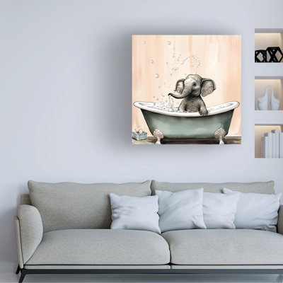 Treiber Sasha Bathtime 18 On Canvas Print