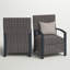 Chaise de patio avec coussin Adasha