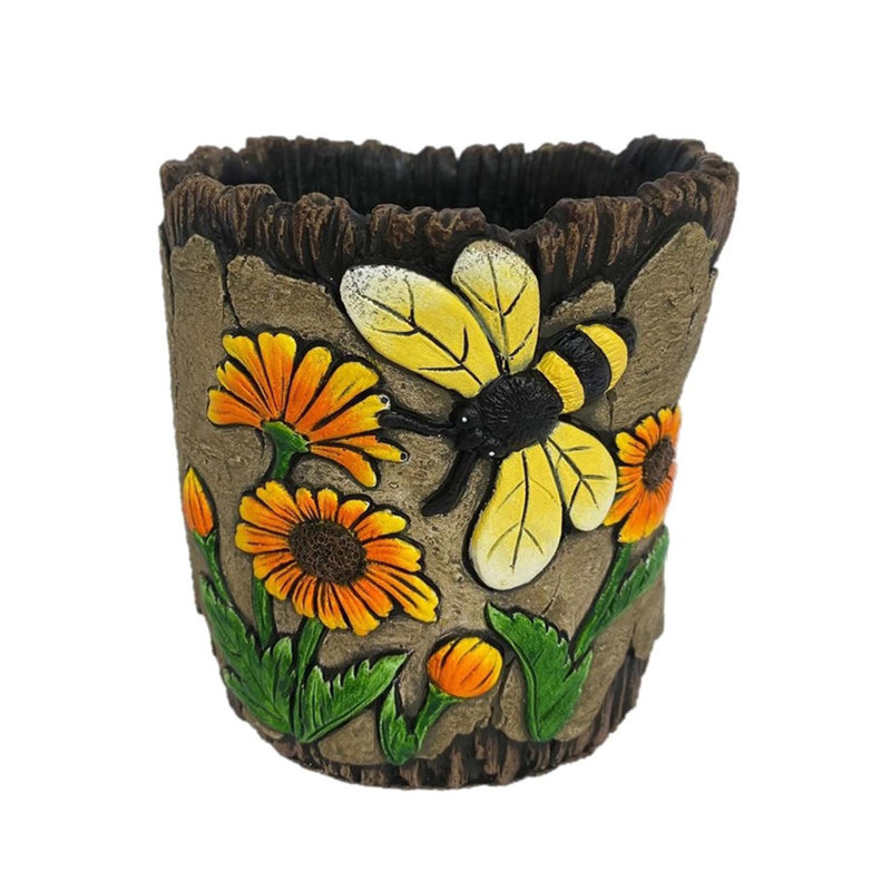 Pot de fleurs statue marguerite