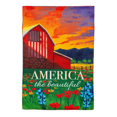 Drapeau America The Beautiful Burlap Garden