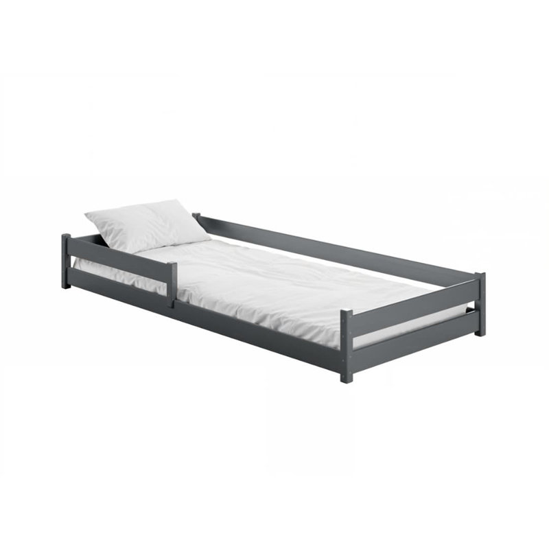 Alis Bed with Mattress, Graphite