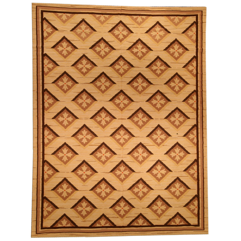Modern One-of-a-Kind Rectangle 8'9" X 11'9" Hand Knotted Area Rug