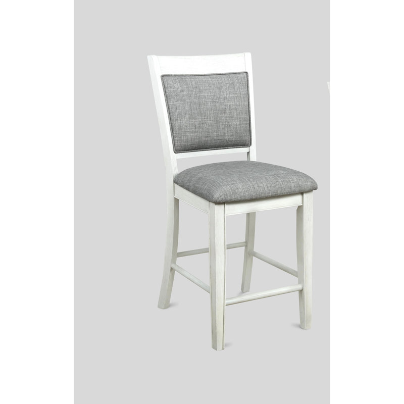 Tabouret de bar 2 pièces Farmhouse, Blanc