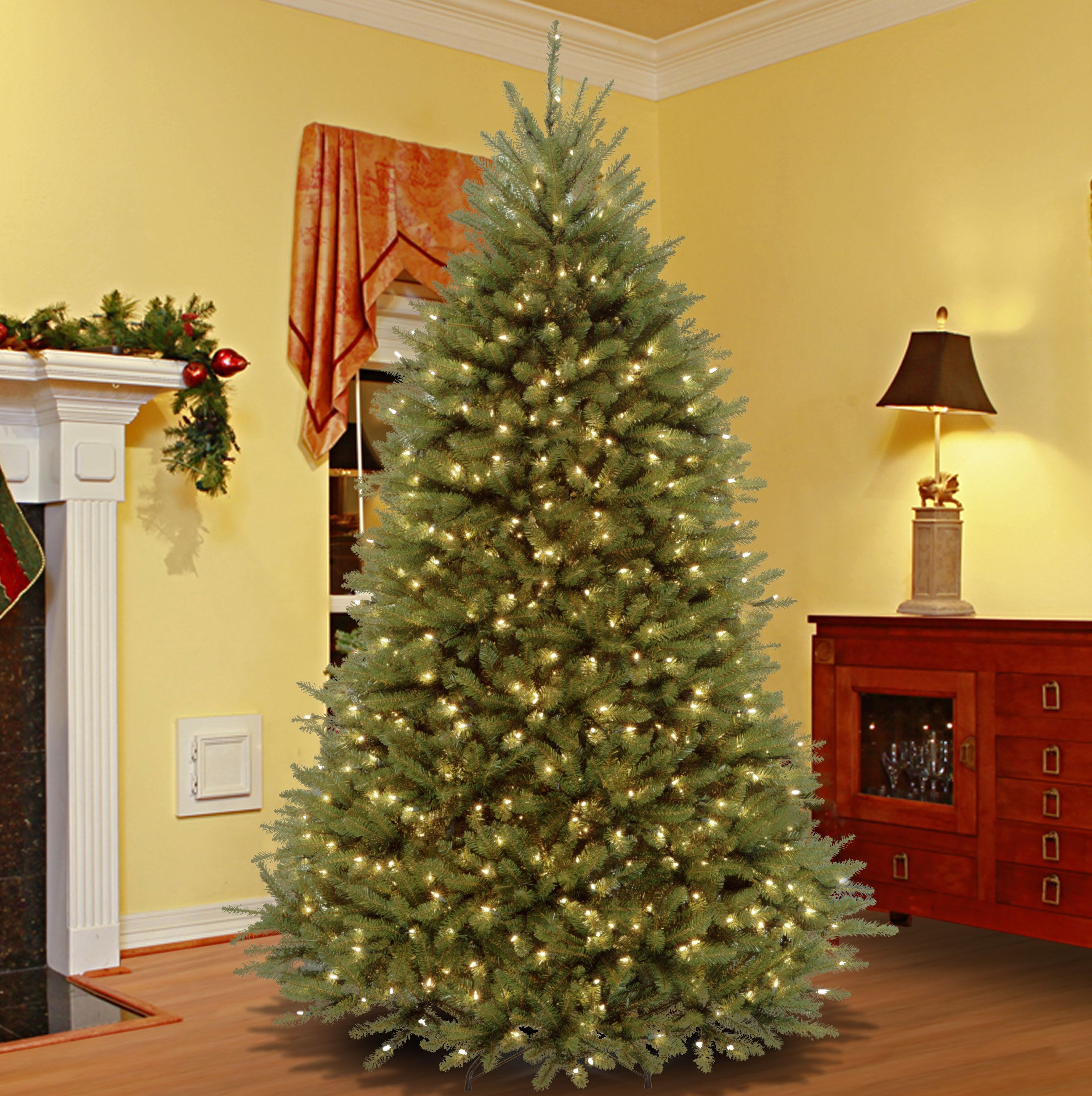 The Holiday Aisle® Dunhill Fir Tree with Dual Color LED Lights & Reviews | Wayfair