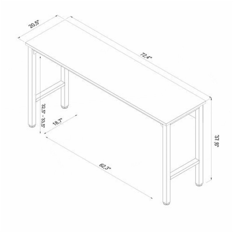 Garage Table In Dark Gray