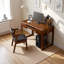 Bureau moderne en bois d'hévéa naturel