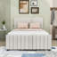 Lit plateforme double tapissier avec lit gigogne-1459487293