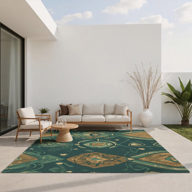 Tapis intérieur et extérieur Winds Of Destiny, Rectangle 1 pi 6 po x 2 pi 6 po