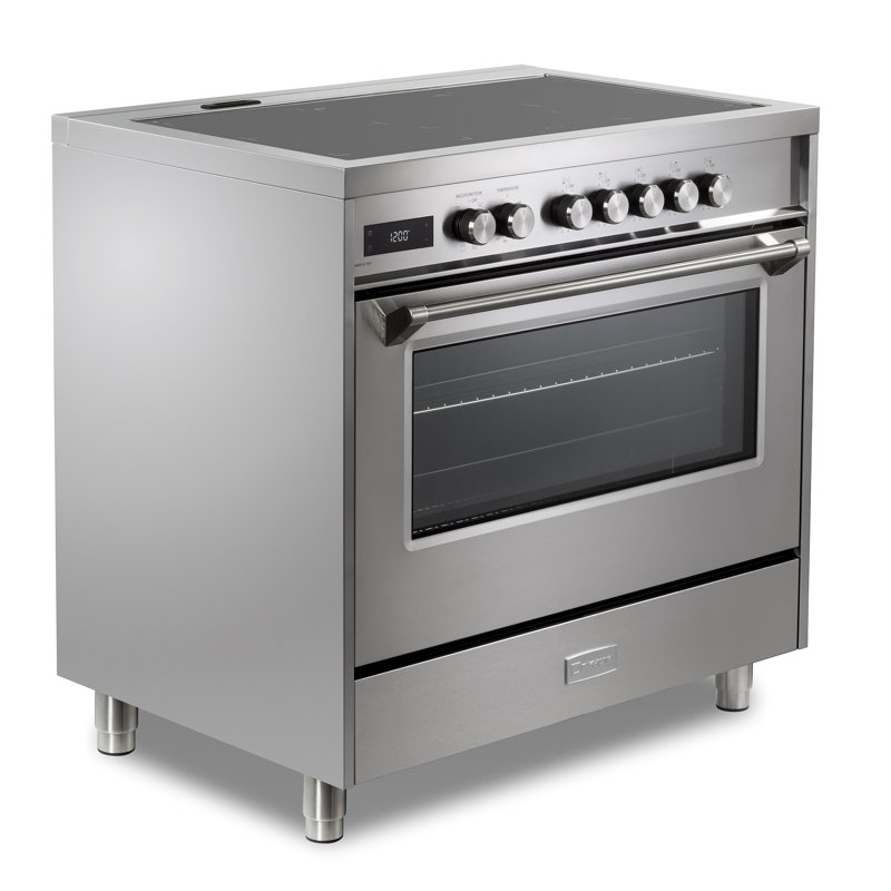 Verona Ultima 36" 5 Burner Single Induction Range Stainless, Stainless