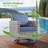 7 - Person Mostly No Assembly Required Patio Furniture Set with Swivel Rocker, Outdoor Wicker Rattan Sectional Seating Group with Cushions, All Weather Sofa Conversation Set with Fire Pit Table for Garden Backyard-1643042251