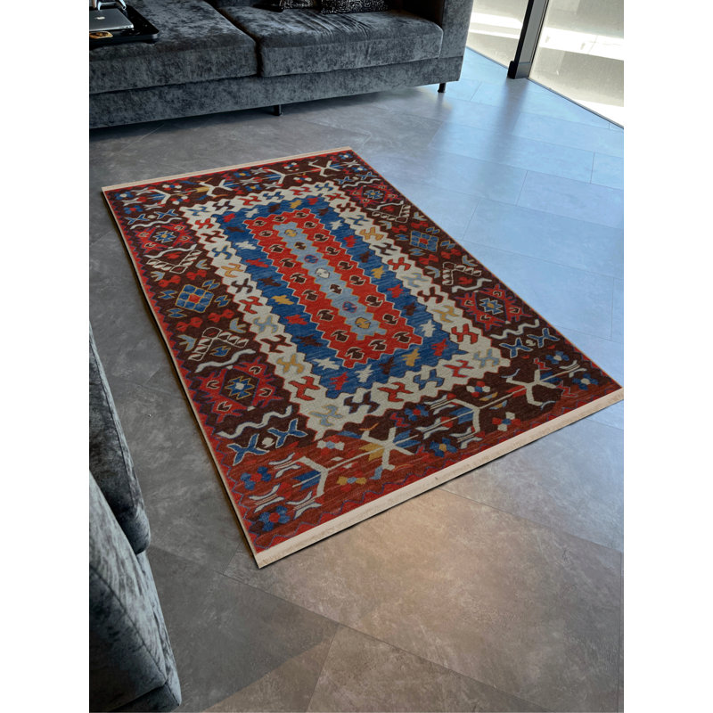 Tapis rectangulaire Wallas, Rectangle 2 pi 8 po x 5 pi