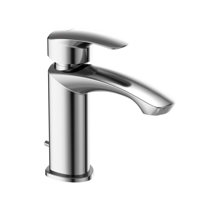 Robinet de lavabo de salle de bain à poignée simple 1,2 GPM TOTO® avec technologie COMFORT GLIDE, chrome poli, Chrome poli