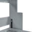 Lit double, couleur grise, bureau pliable par système hydraulique, adapté aux petits appartements, capacité de 600 lb-126195924-126195925