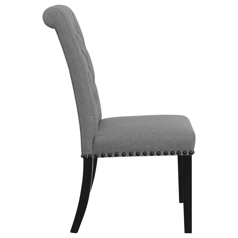 Chaise d'appoint Millville, Espresso rustique, Gris