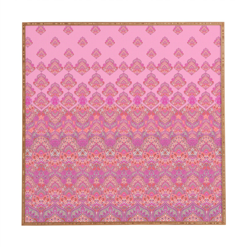 « farah fleuris doux rosé », impression encadrée, H 20" x l 20" x P 1"