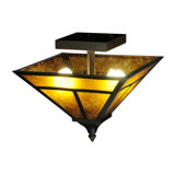 "T" Mission 2 - Light Semi Flush Mount