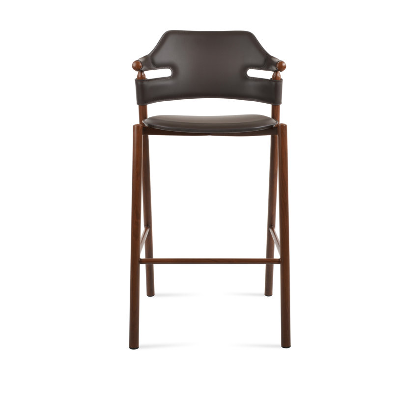 Tabouret Genoa Mw, Brun, Tabouret de comptoir (siège d'une hauteur de 26 p