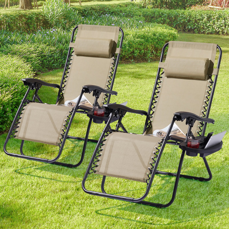 Daileen Folding Recliner Chair, Beige