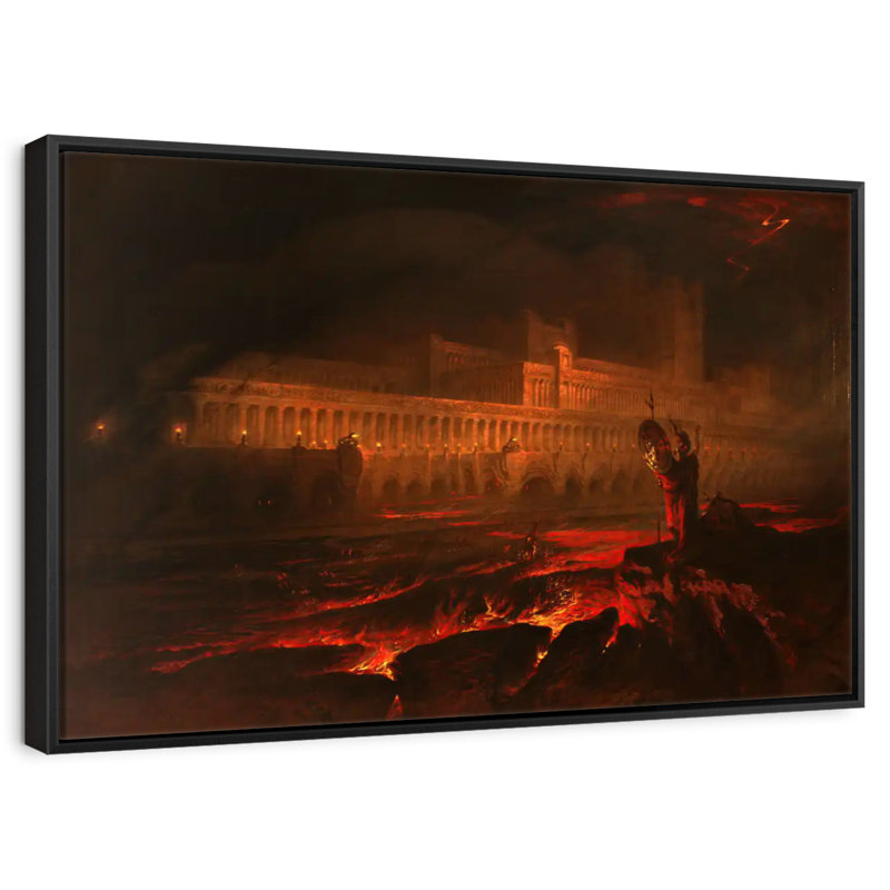 Le Pandemonium, 19" X 13", Floating Frame Black