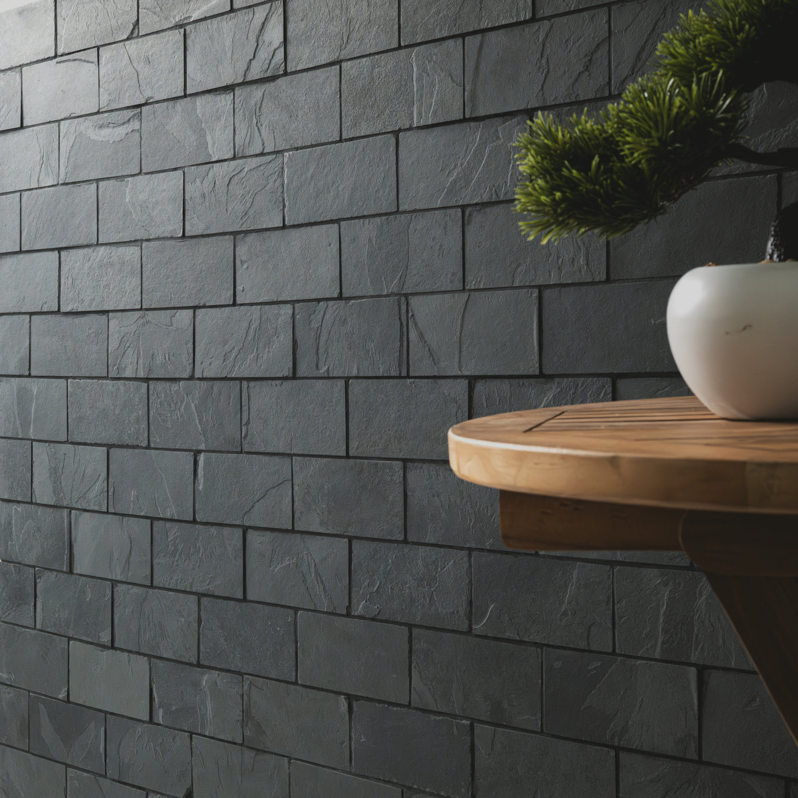 Camden Charcoal 3 in. x 6 in. Gauged Slate Subway Floor and Wall Tile