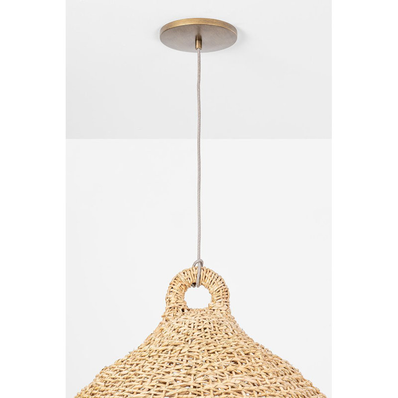 Lechlan 1 Light Pendant, 19" H x 23" W x 23" D