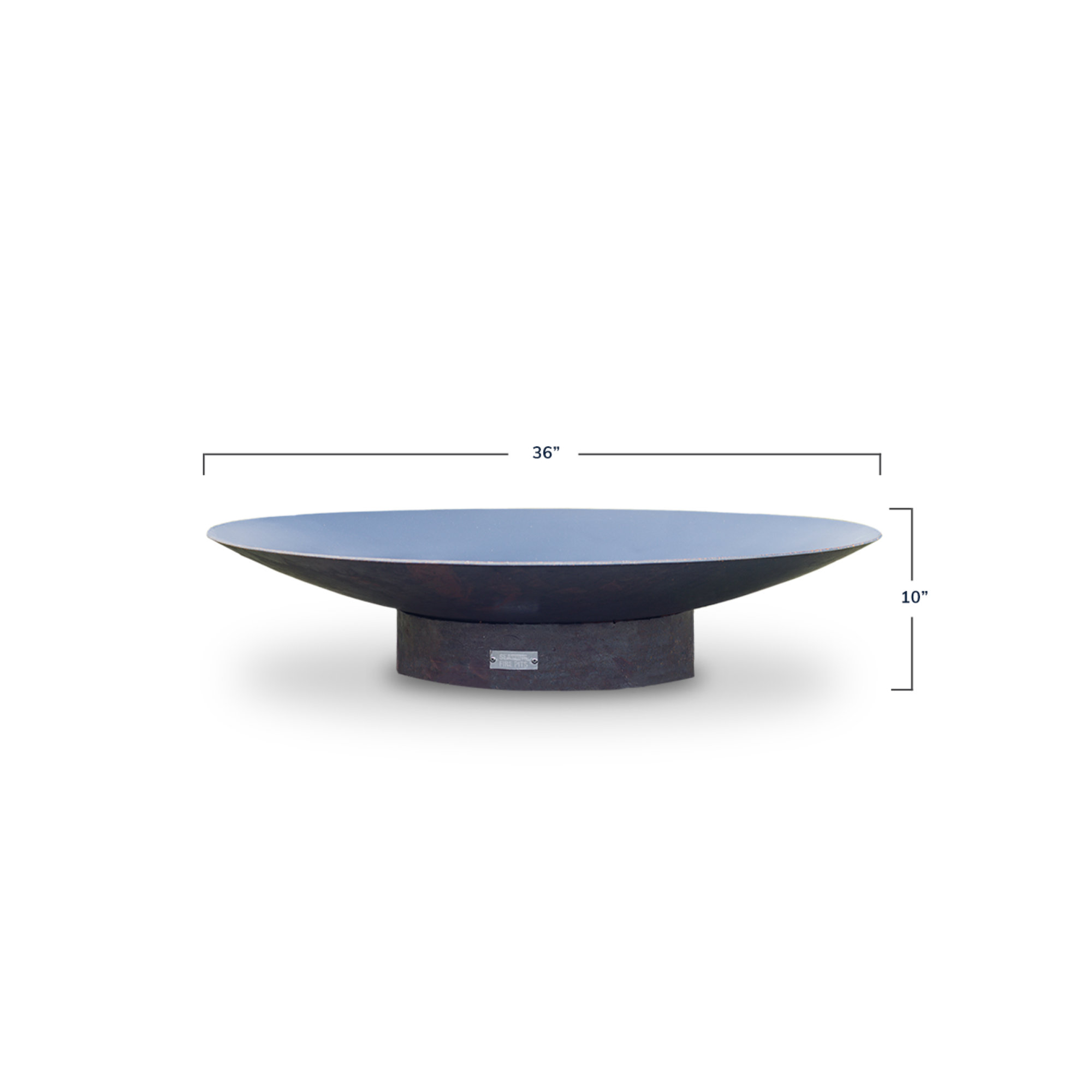 Hartlepool Round Fire Pit, 10" H x 36" W x 36" D