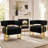 Accent Armchair With Metal Frame(Set Of 2)-661841936