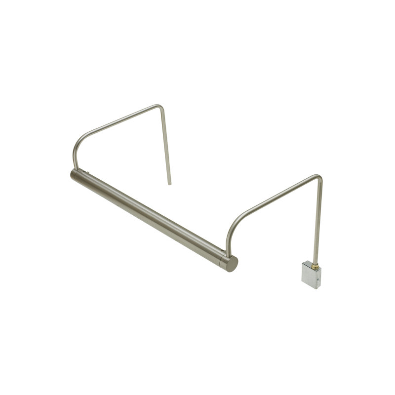 Applique pour tableau 2 lumières Slim-Line, Nickel satiné, H 7,5 po x l 84 po x P 8 po