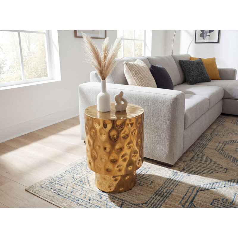 End Table, Gold