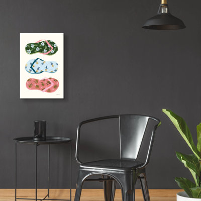 'My Tropical Flip Flops' by Yvette St. Amant Acrylic Glass Wall Art