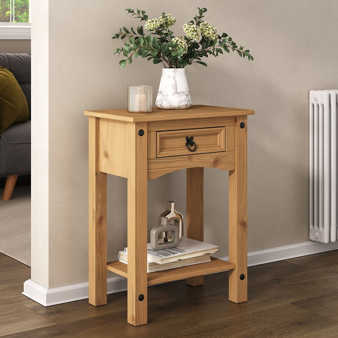 Achiles 1 Drawer Solid Wood Console Table for Hallway & Living Room Furniture