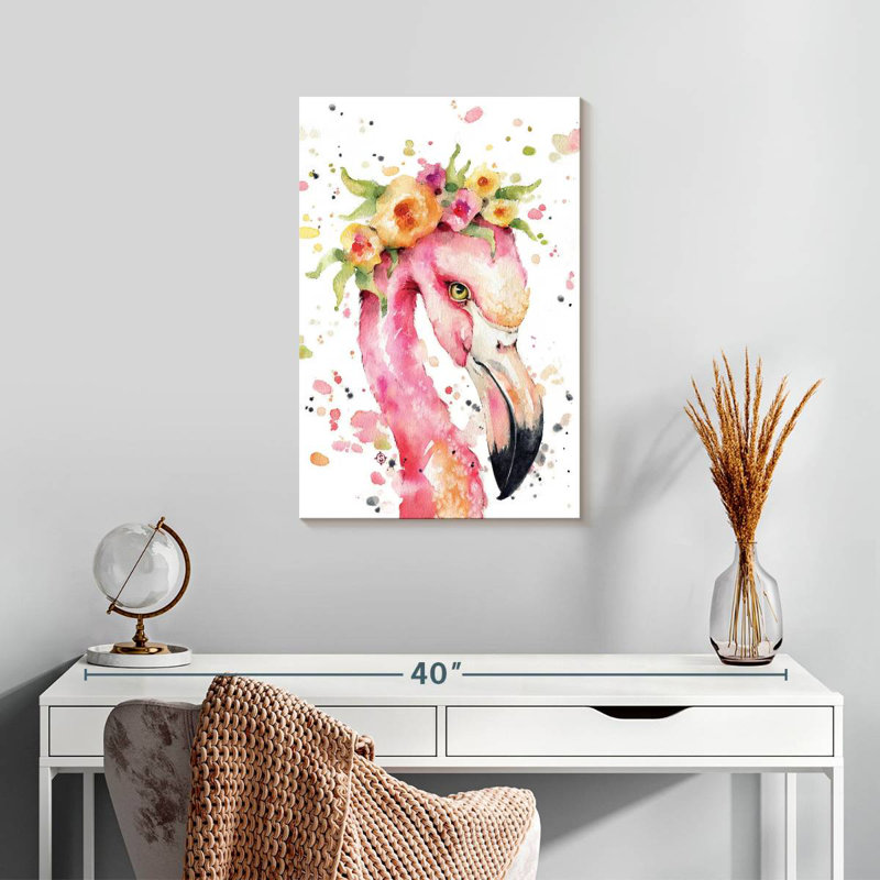 Brampt Little Flamingo, 24" H x 16" W