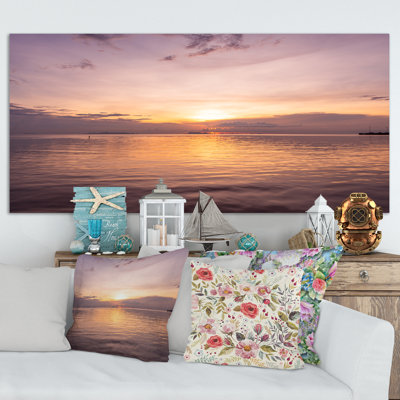 «Beach Sunrise with Dramatic Sky XVIII» - photographie sur toile