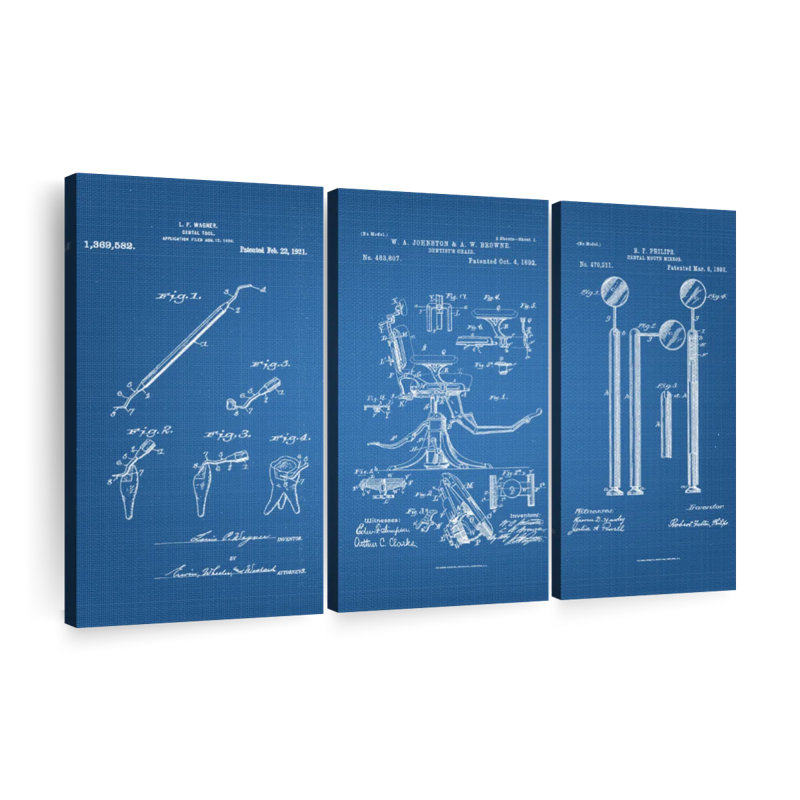 Impression sur toile de plusieurs pièces, H 45 po x l 28 po x P 1,25 po