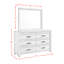 Commode double 6 tiroirs avec miroir Decker