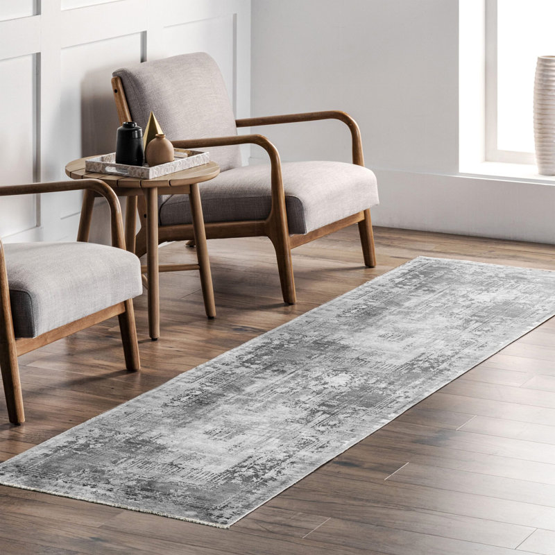 Tapis rectangulaire Laquaisha, Tapis de couloir 2 pi 8 po x 9 pi 11 po