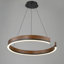 Lustre ouvert à 1 lumière DEL à anneaux divisés Pershing