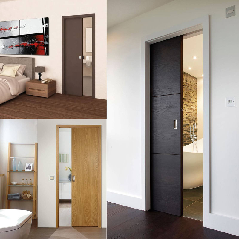 Atze Pocket Doors Wood Stain