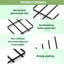 43 cm H x 33 cm W Fence Panels Fencing with 24 Panel(s) Included