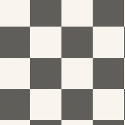Charcoal Checkerboard Print Wallpaper Nonwoven, Non-pasted Textured Wallpaper 57sqft.