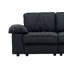 Canapé en velours compact avec rangement caché, causeuse 2 places-1019412759