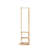 360° Rotating Full Length Mirror with Coat Rack and Hooks
