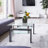 Rectangle Black Glass Coffee Table