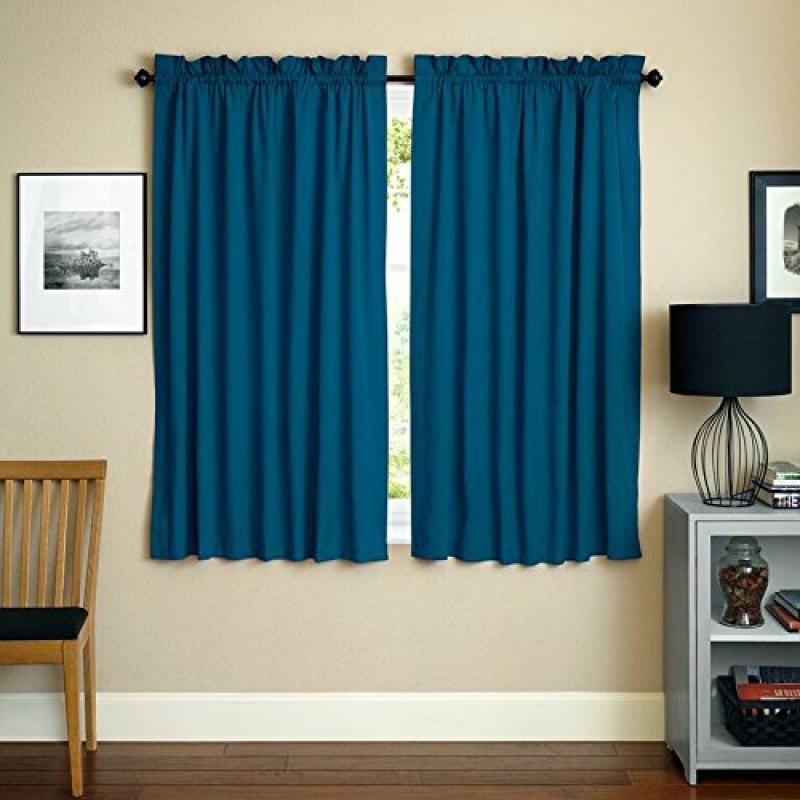 Rideaux sergé Currahee, Indigo, l 52 po x L 84 po