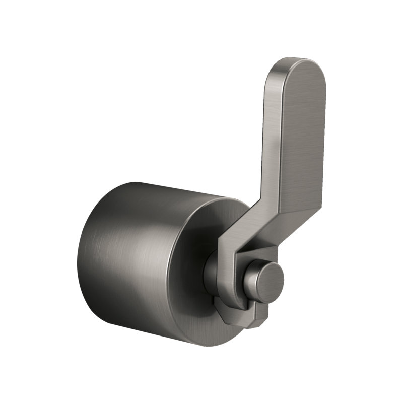 Litze® 3-Function Diverter Trim, Industrial Lever, Luxe Steel