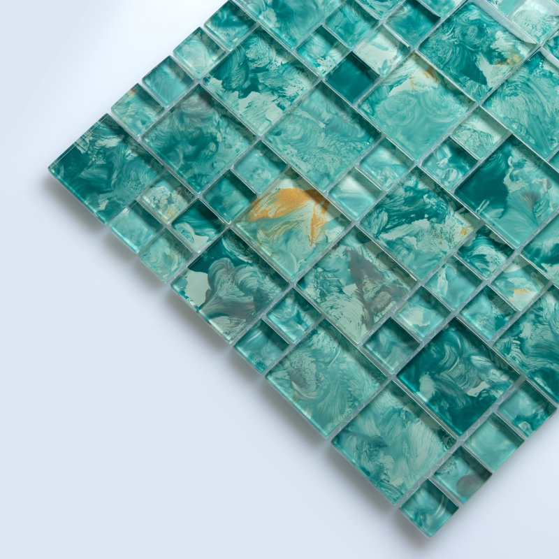 Carreau de mosaïque en verre piscine, Sarcelle des Caraïbes