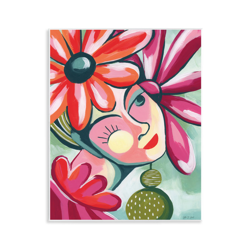 «Retro Bright Bright Portrait», plaque murale, design par Yvette St. Amant