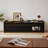 Mirod Modern TV Stand With Ample Storage,4 Drawer Design With Tempered Glass ,Built-In Charging Ports And Ambient LED Lighting ,Versatile For Any Decor Style-1998571570