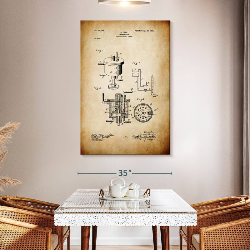Carburetor Kynaat, 51" H x 34" W