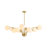 12 - Light Glass Globe Starburst Chandelier